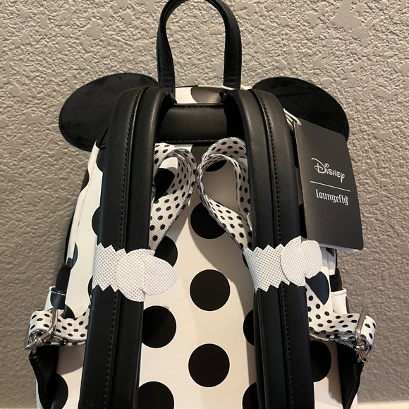 Minnie Mouse Polka Dot Pearl Loungefly Mini Backpack